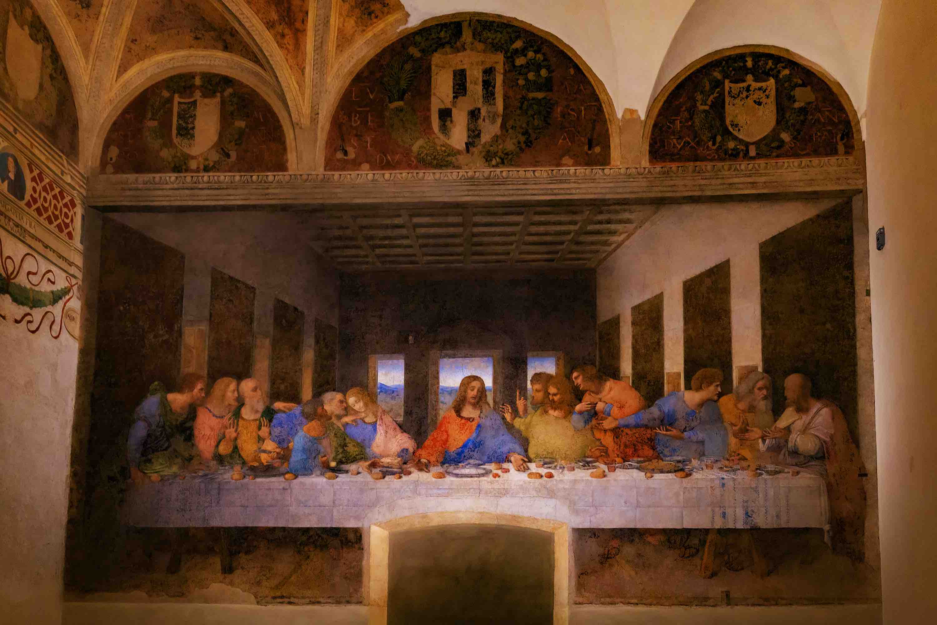 Last supper paint from Leonardo da Vinci in Milan