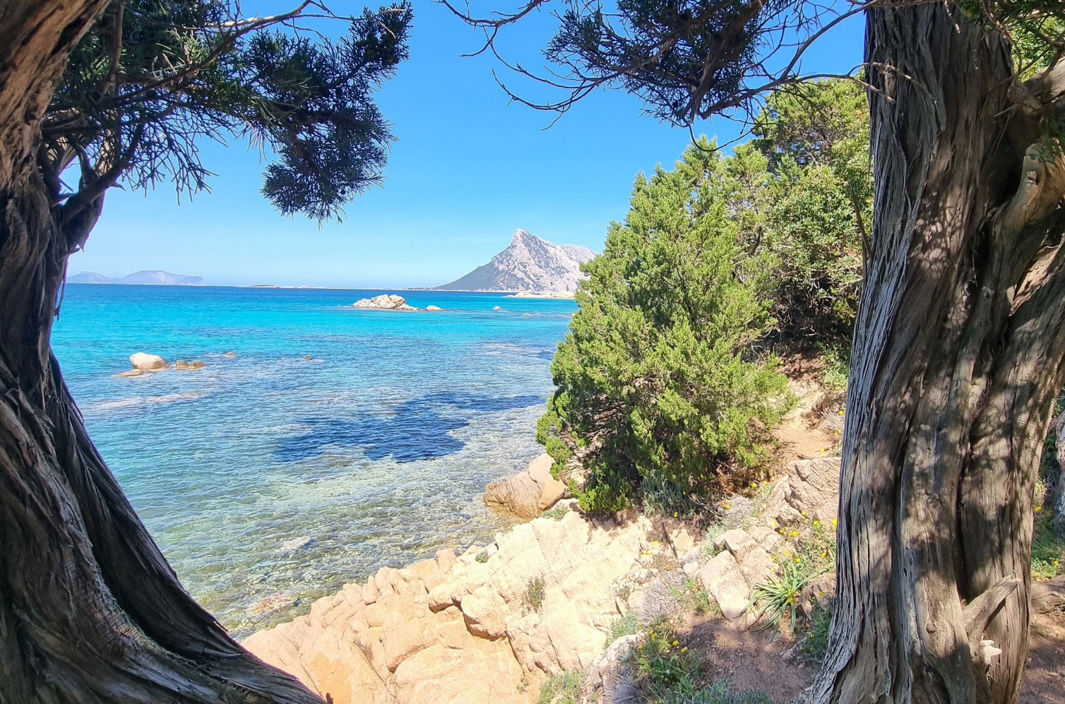 Rocas de granito y aguas cristalinas de color turquesa en la costa noreste de Cerdeña