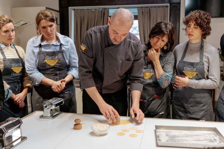 Hands-on Italian cooking class in Tuscany learning fresh pasta making